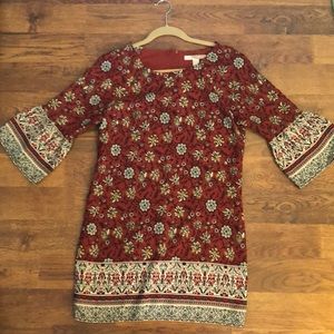 Forever 21 red floral dress